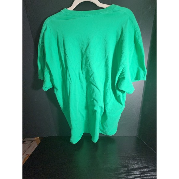 Gildan Ultra Cotton Sprite Logo T Shirt Bright Green XL - Picture 3 of 6